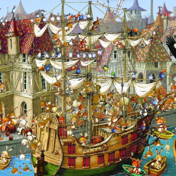 Grafika François Ruyer: Rabbits! 2000 bitar Pussel 2000 bitar