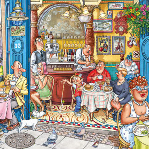 Wasgij Mystery 18 – Grabbing A Quick Bite! Pussel 1000 bitar