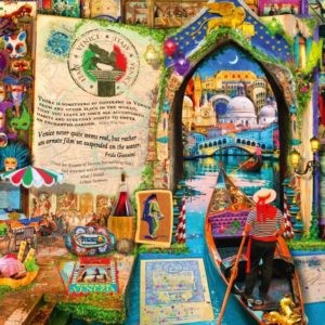 Bluebird Pussel Life is an Open Book Venice 4000 bitar Pussel 4000 bitar