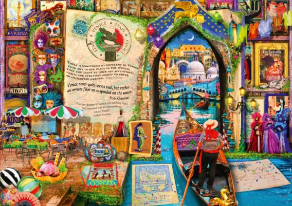 Bluebird Pussel Life is an Open Book Venice 4000 bitar Pussel 4000 bitar