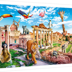 Trefl Funny Cities – Wild Rome 1000 bitar Pussel 1000 bitar