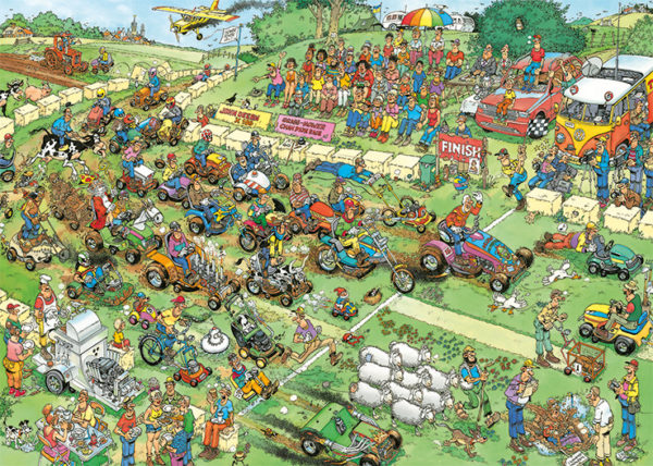 Jan van Haasteren Pussel Lawn Mower Race 1000 bitar Pussel 1000 bitar