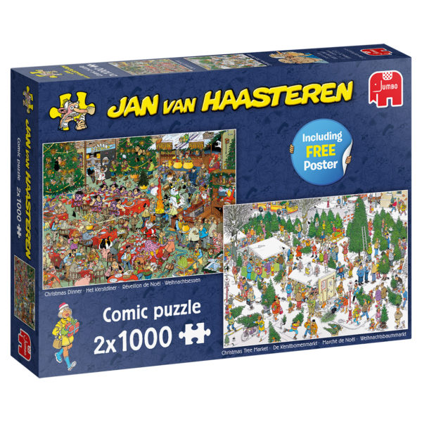 Jan van Haasteren Pussel Christmas Gift 2×1000 bitar Pussel 2x1000 bitar