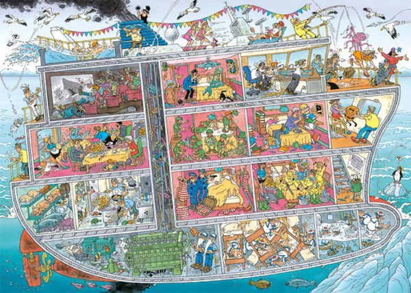 Jan van Haasteren Pussel Cruise Ship 1000 bitar Pussel 1000 bitar