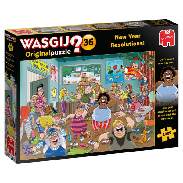 Wasgij Original 36 – New Year Resolutions! Pussel 1000 bitar