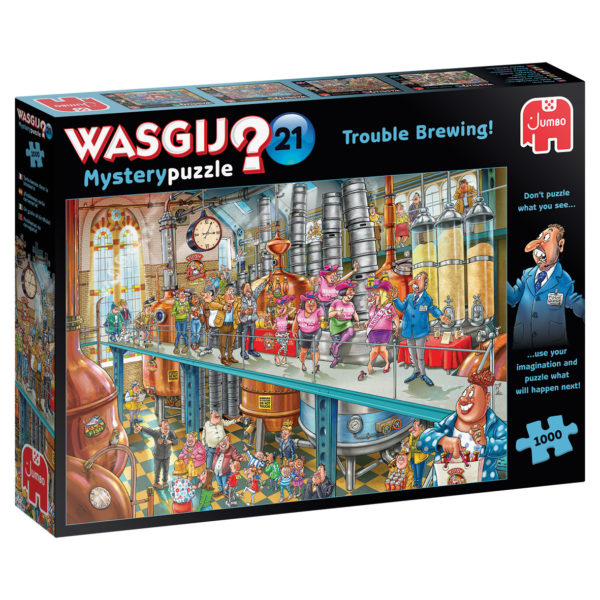 Wasgij Mystery 21 – Trouble Brewing! Pussel 1000 bitar