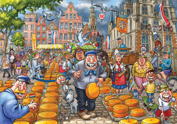 Wasgij Original 38 – Market Meltdown! Pussel 1000 bitar