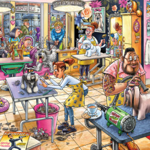 Wasgij Mystery 23 – Pooch Parlour! Pussel 1000 bitar