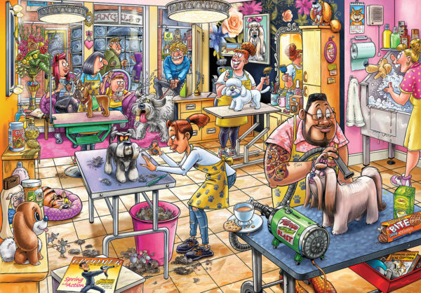 Wasgij Mystery 23 – Pooch Parlour! Pussel 1000 bitar