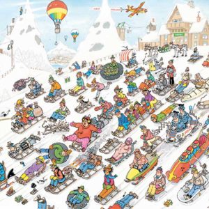 Jan van Haasteren Pussel It’s All Going Downhill 1000 bitar Pussel 1000 bitar