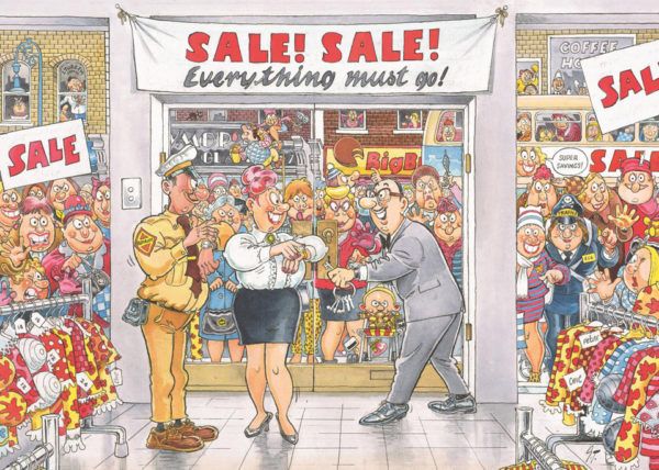 Wasgij Mystery 7 – Everything Must Go Pussel 1000 bitar