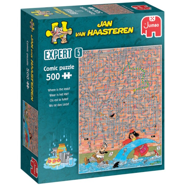 Jan van Haasteren Pussel Where Is The Leak 500 bitar Pussel 500 bitar