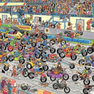Jan van Haasteren Pussel Motorbike Race 1000 bitar Pussel 1000 bitar