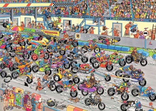 Jan van Haasteren Pussel Motorbike Race 1000 bitar Pussel 1000 bitar